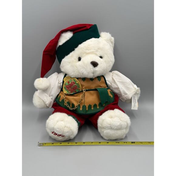 Vintage 1995 K-Mart Santa Time Teddy BEAR Christmas Plush 18” Stuffed Animal - Picture 9 of 10